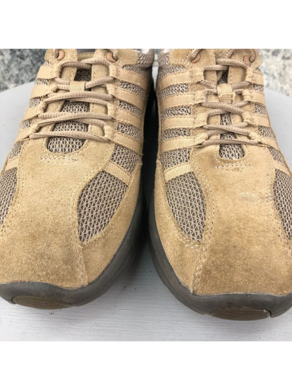 Propet Men's Size 9 Shadow Warm Taupe/Taupe Brown Lace-Up Sneakers Shoes M3213 - Picture 7 of 12